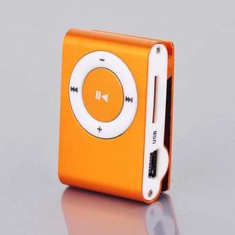 Happycat Mini Clip Metal Mp3 Player With Micro / TF Slot For Mini SD Card Mp3 Golden (Golden)  