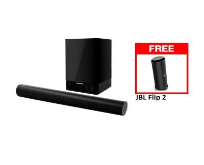 Harman Kardon Soundbar SB 16 dan Harman Kardon Subwoofer SB 15 Wirelees - Hitam Free JBL Flip 2