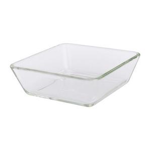 IKEA MIXTUR Piring Oven / Saji - Kaca Bening, 15x15 cm