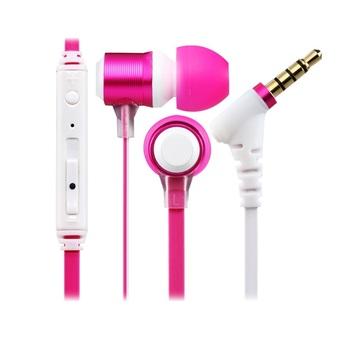 INTONE-D1 3.5 mm In-Ear Earphones with Microphone and 1.3 m Cable (Pink)  