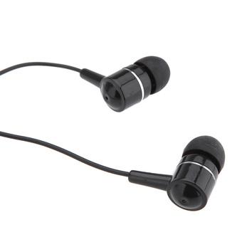 In-ear Stereo Earphone Headset with Earbud Listening Music for iPhone HTC Smartphone MP3 (Black) (Intl)  