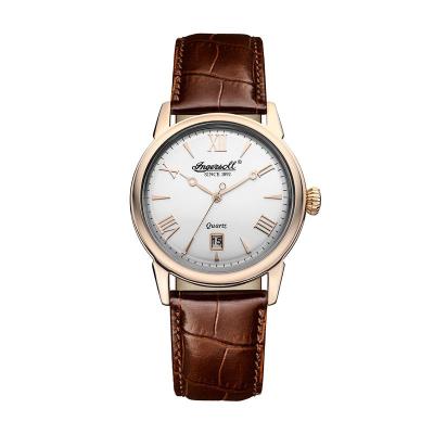 Ingersoll Grafton Leather INQ001WHRS Brown Jam Tangan Pria