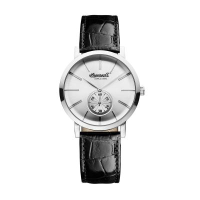 Ingersoll Springfield Leather INQ012WHSL Black Jam Tangan Pria