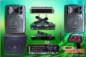 JUAL PAKET SOUND SYSTEM KARAOKE PLAYER TOUCH SCREEN AUDERPRO GEISLER