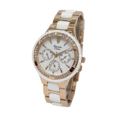 Jam Tangan Wanita Alexandre Christie Ceramic 2299BFBRGSL