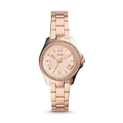 Jam Tangan Wanita Fossil Cecile AM4578 (Analog) (Rose gold)