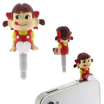 KadoUnik Peko chan Plugy Earphone Jack Accessory - Merah  