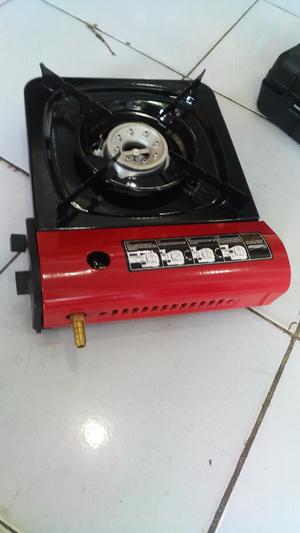 Kompor Piknik portable, bisa gas kaleng dan gas tabung