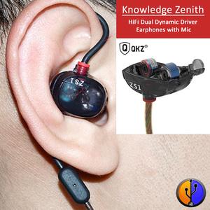 Kz-Zs1 Iem Dual Driver TERMURAH Dari Knowledge Zenith