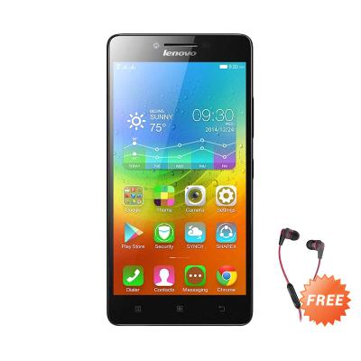 Lenovo A6000 Plus Black Smartphone + Earphone Skull Candy