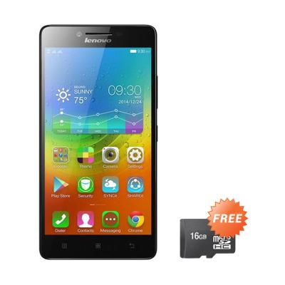 Lenovo A6000 Special Edition Hitam Smartphone [LTE/RAM 1 GB/16 GB] + Micro SD [16 GB]