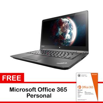 Lenovo ThinkPad Yoga 14 MID - Intel Core i7-5500U - 8GB Ram - 14" - Hitam + Gratis Microsoft Office 365 Personal  