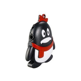 Lovely Penguin Design MP3 Player Supports TF Card Black  