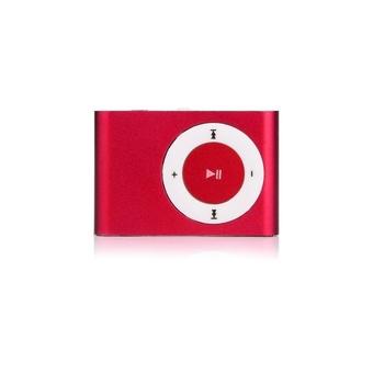 MP3 Multimedia Player  with  Back Clip Red  