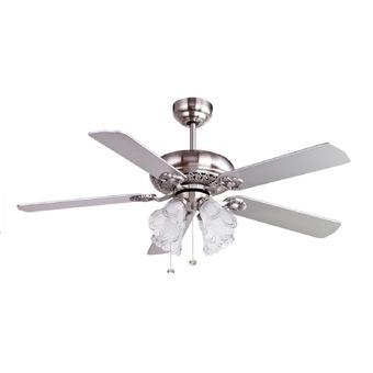 MT.EDMA 52IN Ultra Ceiling Fan 4 Lampu/ Lampu Kipas Dekorasi - Silver  