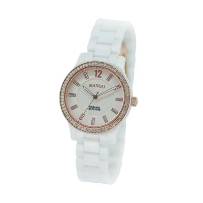 Mango 6448L-80R White Jam Tangan Wanita