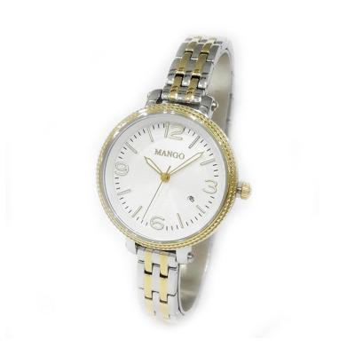 Mango MA6549L-2TK Silver Gold Jam Tangan Wanita