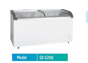 Mesin Pendingin/Kulkas/Sliding Curve Glass Freezer SD-520Q