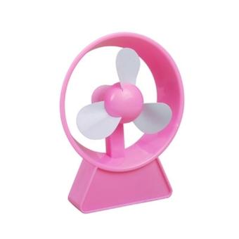 Ming-Hua Fan Usb Battery Dual Desktop Clover (Pink)  