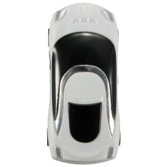 Mini Car Shape MP3 Music Player With Bundle USB and Earphone Hole White  