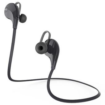 Mini Gym Earphone with Microphone Sport Bluetooth - QY7 - Hitam  