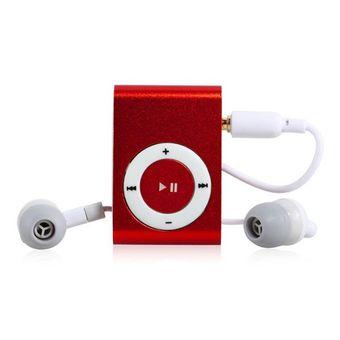 Mini MP3 Portable Digital Player with T-Flash/Micro SD Card Slot Red  