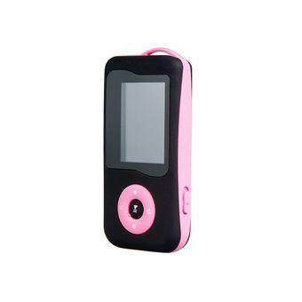 Mini Water Drop Design TF Card MP3 Player Supports FM/ E-book/Multilanguage Pink  