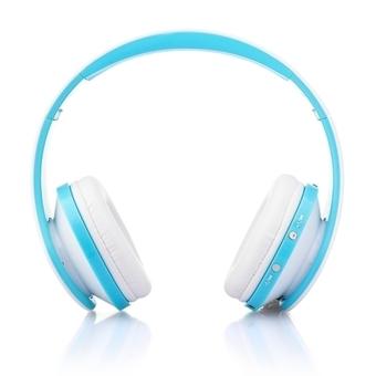 NX-8252 Bluetooth Headphone Fold High Fidelity Surround Sound Wireless Stereo Headset with Mic (Blue)  