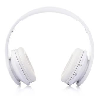 NX-8252 Bluetooth Headphone Fold High Fidelity Surround Sound Wireless Stereo Headset with Mic (White)  