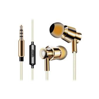 Noise Isolating In-Ear Headphone with Remote & Mic (Gold) (Intl)  