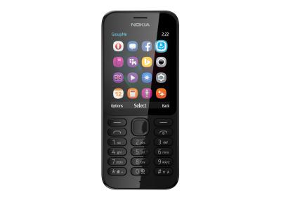 Nokia 222 Dual Sim - 16 MB - Hitam