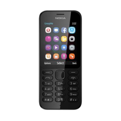 Nokia 222 Hitam Dual SIM CandyBar Handphone