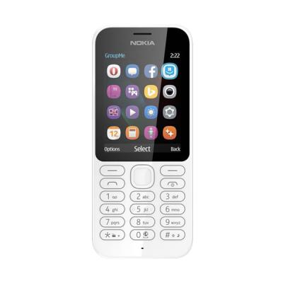 Nokia 222 Putih Dual SIM CandyBar Handphone