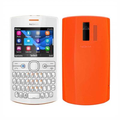 Nokia Asha 205 Single SIM Orange White - Handphone