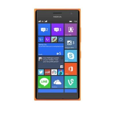 Nokia Lumia 730 Orange Smartphone [Dual SIM] + Selfie Stick