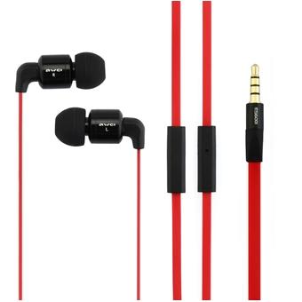 OEM Awei-ES600i Earphone with Microphone Red  