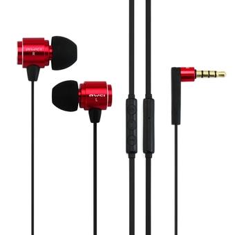 OEM Awei S10HI Earphone with Microphone Red  