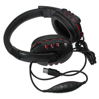 Over-the-Ear Headphones with Microphone (Black) (Intl)  