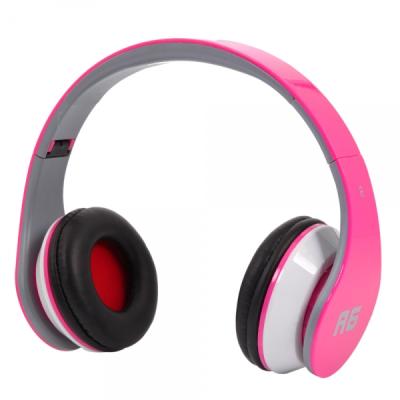 Ovleng A6 Delicate Stylish Foldable Dynamic Stereo Headphone - Rose Red