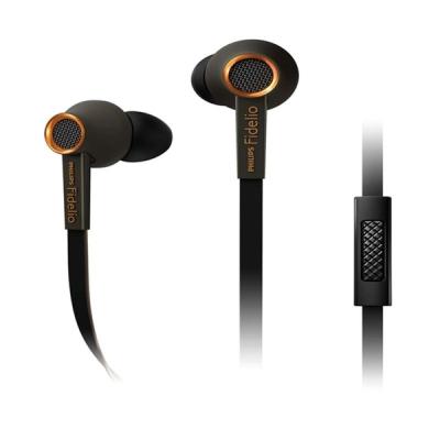 Philips Fidelio S2 KB Hitam Cokelat Earphone