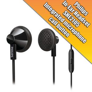 Philips SHE2105 Hitam (Garansi 2 Tahun)