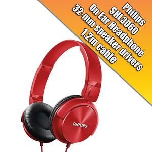 Philips SHL 3060 Merah (Garansi 2 Tahun)