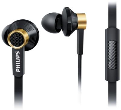 Philips TX2 In Ear Headphones with Mic -Hitam