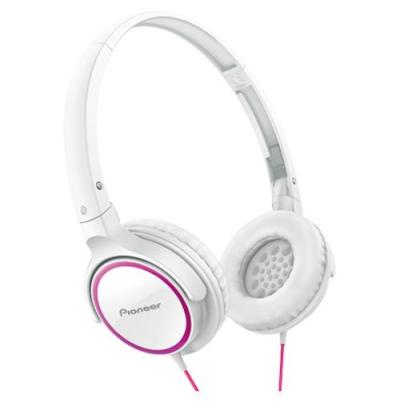 Pioneer SE-MJ512 P W Over The Ear Headphones Pink Putih