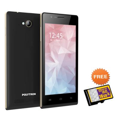 Polytron Zap 5 Black Smartphone [4G - DUAL SIM] + Micro SD