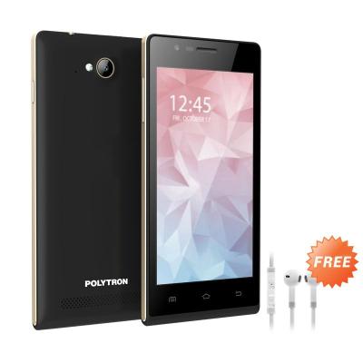 Polytron Zap 5 Black Smartphone + Earphone Muze