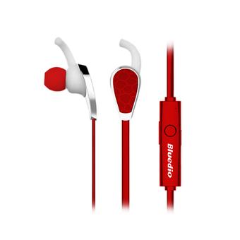 Portable Bluedio N2 Bluetooth V4.1 Headset Stereo Noise Isolating Wireless Headphone w/ Mic for Smart Phones - Red (Intl)  