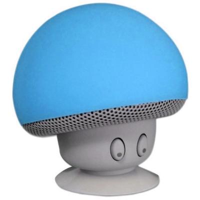 Portable Small Mushroom Style Mini Bluetooth Speaker - Biru