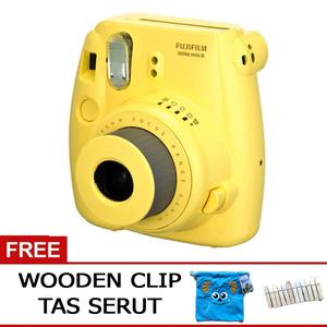 Promo Fujifilm Instax Mini 8 8S yellow Free Tas Serut+Clip. KUNING