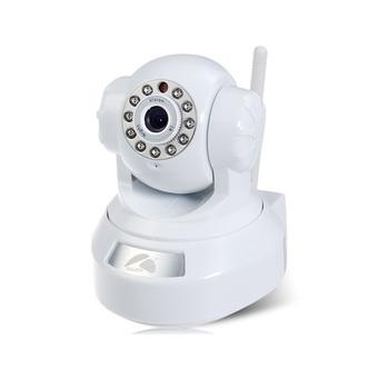 QQZM IPA01-328NSP 0.3 Mega Pixel HD IP Network Camera with Card Reader (White)  